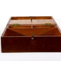 wood box - open front view